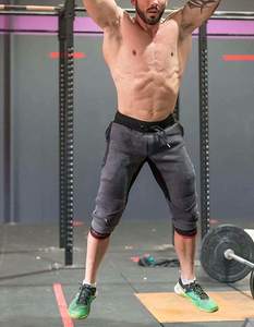 กางเกงวอร์มขายาวสำหรับผู้ชาย,กางเกงลำลองสำหรับใส่เล่นกีฬาฟิตเนสกล้ามเนื้อไม่มีเส้นใยไนลอนสะท้อนแสง - Product Image 2