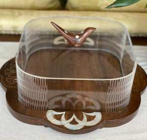 Arabic Style Wholesale Acacia Wood Mother of Pearl Inlay <b>Lid</b> Acrylic <b>Box</b> <b>Decor</b> Handicrafts Wooden Mop <b>Lid</b> Gift <b>Box</b> Luxury case - Product Image 4