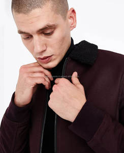 เสื้อแจ็กเก็ตบอมเบอร์ผ้าคอตตอนทอลายทแยงแบบถักสำหรับฤดูหนาวขนาดใหญ่พิเศษใหม่ล่าสุด - Product Image 1