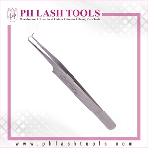 Pincettes en acier inoxydable pour Extension de cils, pince à épiler Volume de 6 mm à 90 degrés, pince à nuisibles et ronde - Product Image 3