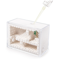 Fourmilière en plastique écologique de qualité supérieure Empire Ants Aten, design pyramide égyptienne, motif animalier, style classique, 8,5x6x4cm