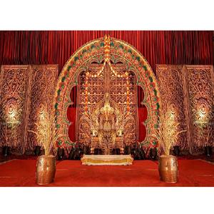 เวทีงานแต่งงานแบบทันสมัยสีสันสดใสสไตล์ทิมปีอินเดีย รูปปั้นพระพิฆเนศ ผลิตในมาเลเซีย สีตามสั่ง ทำจากไฟเบอร์กลาส ทนทาน เหมาะสำหรับพิธีแต่งงาน - Product Image 1