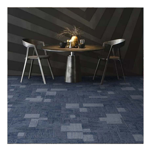 Chất lượng cao 100% nylon gạch Thảm văn phòng PVC gạch Thảm 50x50cm Khối sàn sang trọng gạch thảm - Product Image 5