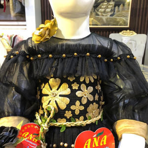 Robe de princesse en satin pour filles de 5 à 8 ans sans manches, jolie robe fantaisie de couleur unie à porter quotidiennement, petites filles à bas prix - Product Image 2