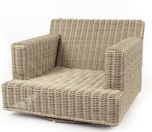 Canapé en osier en bois de fabrication indonésienne moderne personnalisé pour l'extérieur, le jardin, la chambre à coucher, le salon, ensemble de meubles à usage multiple - Product Image 1