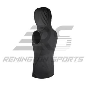 Fitness Wear Slim Fit Gym <b>Sleeveless</b> <b>Hoodies</b> Fashionable Low Price Gym <b>Sleeveless</b> <b>Hoodies</b> Made in Pakistan - Product Image 3