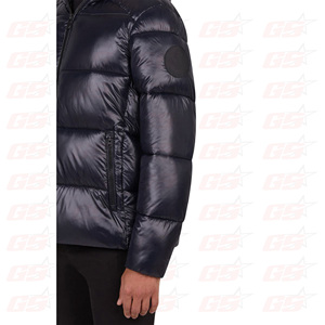 Chaquetas acolchadas cómodas para hombre, Color negro, para invierno - Product Image 2