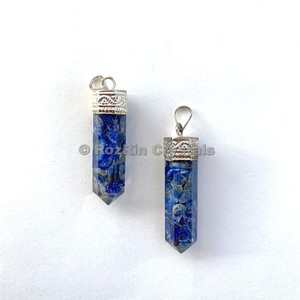 Get Online Lapis Lazuli <b>Orgonite</b> Pencil Pendants : Lapis Lazuli <b>Orgonite</b> Pencil Pendants For Sale - Product Image 1