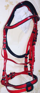 VENDRE PVC Bleu cheval ENDURANCE Bride EN DOLLAR 8 TAILLE pleine épi Shetland - Product Image 3