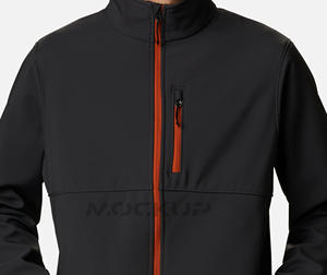 <b>Men's</b> Winter Soft Shell <b>Jacket</b> Breathable <b>Fleece</b> <b>Lined</b> Waterproof Outdoor Friendly Stand Collar Cheap Cozy SOFTSHELL Coat - Product Image 3