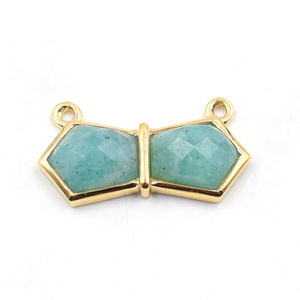 จี้ชุบทองรูป925แฟนซี Amazonite ทำเครื่องประดับแฮนด์เมด - Product Image 1