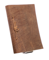 Journal relié en cuir véritable souple fait à la main Journal d'écriture carnet de voyage journal de voyage fait à la main coton recyclé 240 Pages blanches vierges