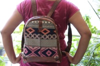 Fabriqué à la main Jacquard Sac À Dos Boho Sac À Dos Élégant Sac À Dos École Sac À Dos