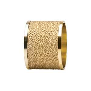 Anneau de serviette en métal fantaisie plaqué or fait à la main, anneau de serviette décoratif de styliste traditionnel vente en gros - Product Image 2