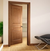 Portes d'entrée intérieures traditionnelles à ouverture latérale en MDF et bois massif fini ALDERA 1 avec garantie à vie TR