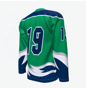 เสื้อเจอร์ซีย์ฮ็อกกี้น้ำแข็งมืออาชีพ,เสื้อเจอร์ซีย์ฮ็อกกี้น้ำแข็งสวมใส่สบายสไตล์ฮอกกี้แบบกำหนดเอง - Product Image 3