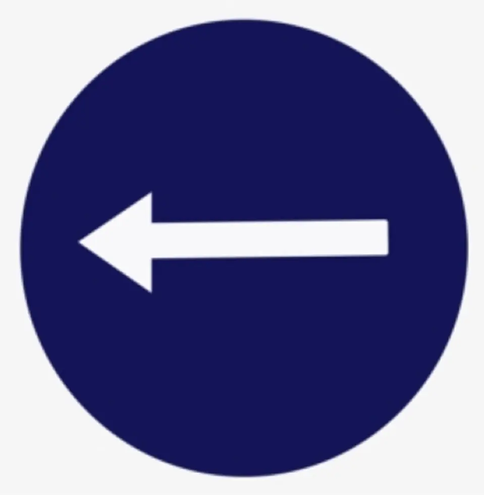 SOLAR COMPULSORY GO HEAD SIGN (SFT-0489)