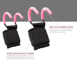Correas de Levantamiento de Pesas Antideslizantes de Neopreno y Metalizadas Misha Sports con Ganchos para Levantamiento de Pesas Unisex con Colores y Logotipo Personalizados - Product Image 5