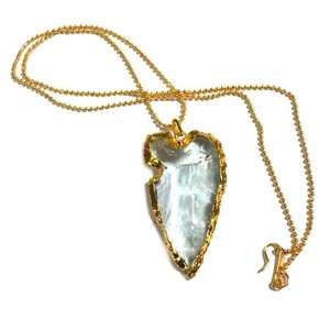 Collier en forme de aigue-marine 1 pièce, chaîne à boutons coupés de cœur avec aigue-marine, à vendre - Product Image 1