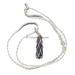 Colgantes de lápiz envolventes de ágata con detalles de amatista - Product Image 1