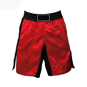 Professional MMA Training <b>Shorts</b> for <b>Men</b> Casual Quick Dry Breathable Customized Logo Solid <b>Pattern</b> Elastic Waist 100% Spandex - Product Image 3