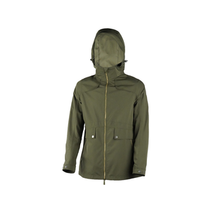 เสื้อกันลมสวมหัวคอสูงของผู้หญิงเสื้อลายทางแขนผ่าครึ่งแบบกำหนดเองเสื้อลายเสือดาวแบบเป็นทางการผ้าใบฤดูหนาว - Product Image 1