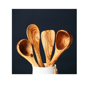 Cuillère et fourchette en bois de chêne, bois de cendré, d'acacia et de chêne - Product Image 5