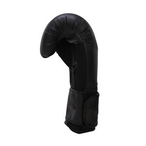 ถุงมือฝึกซ้อมมวยแบบกำหนดเอง คุณภาพสูง สีดำ หนัง PU เรียบ  ถุงมือชกมวย  โลโก้สั่งทำได้ สำหรับผู้ใหญ่ - Product Image 5