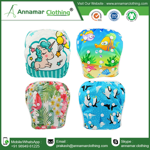 100% Couche en tissu pour bébé en coton biologique réglable facile à porter pour les nouveau-nés garçon et bébé fille d'Inde - Product Image 5