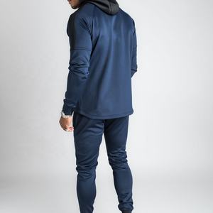 Conjunto de dos piezas para hombre, chándal liso al por mayor - Product Image 3