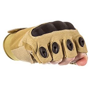 Guantes de goma dura de medio dedo para deportes al aire libre, motocicleta, acampada, tiro, senderismo, servicios especiales tácticos - Product Image 6