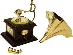 Trombón de Gramófono de latón de madera para decoración del hogar de la mejor calidad directamente del fabricante indio - Product Image 4