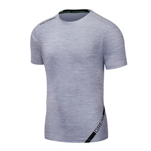 Nouveau design de t-shirts pour hommes avec col en O T Shirt de couleur grise pour hommes Slim Fit Pullover Casual Ware T Shirt pour adultes - Product Image 1