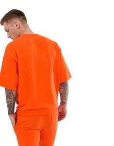 Conjunto de camisetas y pantalones cortos de manga corta para hombre, informales, lisos, de alta calidad, conjunto doble - Product Image 3