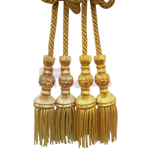 Rideau et église Borlas argenté fonctionnel/Borlas espagnol pour la décoration - Product Image 3