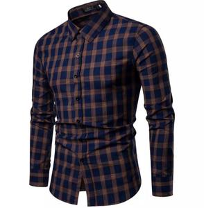 เสื้อเชิ้ตผู้ชายแขนยาวทรงหลวม ดีไซน์เนอร์คุณภาพสูง ตัดเย็บอย่างดี กระดุมสวย สไตล์เรียบง่าย ไซส์ใหญ่พิเศษ สำหรับใส่เป็นชุดลำลองหรือชุดทางการ 100% - Product Image 4