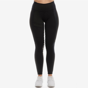Mallas de montar personalizadas de alta calidad para mujer, pantalones de 4 vías, ropa ecuestre elástica, fábrica al por mayor, mallas para montar a caballo - Product Image 3