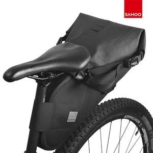 Sahoo Pro 132034 전체 방수 7L 드라이 백 마운틴 사이클링 자전거 안장 가방 시트 테일 리어 팩 보관 파우치 캐리어