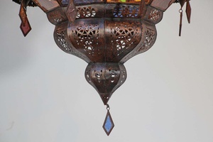 Nouvelle lampe en verre marocain multicolore artisanale pour la décoration de la maison et nouvelles lanternes de qualité supérieure - Product Image 4