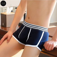 Celana Dalam Boxer Pria, Celana Dalam Pendek Boxer Olahraga Remaja Katun Korea Seksi untuk Pria