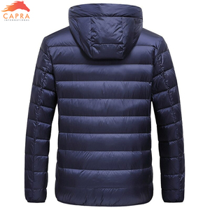 Chaqueta Acolchada Personalizada con Capucha, Ultraligera, Transpirable, Ecológica, Resistente al Viento, Servicio OEM, Relleno de Poliéster - Product Image 3