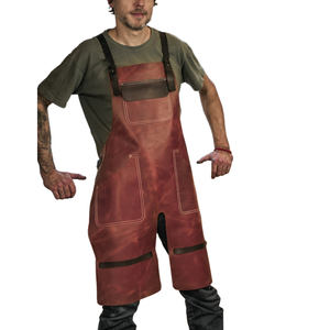 Delantal de cuero de vaca de calidad superior, seguridad Industrial, resistente a chispas, resistente al calor, sin mangas para trabajo de soldadura - Product Image 2