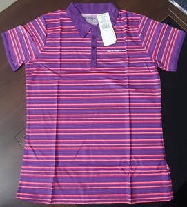 Coton décontracté pour femmes de marque haut de gamme pour Polo demi-manches T-Shirts étiquettes de marque rayées Bangladesh Stock Lot courte longueur - Product Image 2