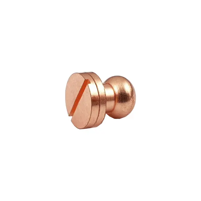brass decorative metal installing head screw back button studs Fastener for leather bag at wholesale price