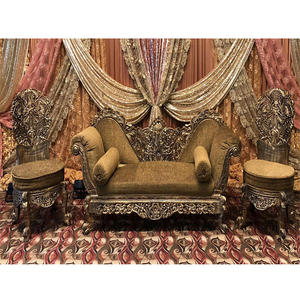 Muebles DE BODA musulmanes tallados en madera de primera calidad, conjunto de muebles antiguos de boda paquistaní, conjunto de sofá asiático para boda, novia, novio - Product Image 1