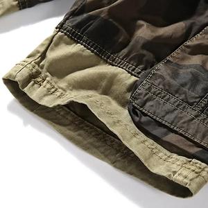 Men's Summer Camouflage <b>Cargo</b> <b>Shorts</b> Breathable Cotton Woven Mid <b>Knee</b> <b>Length</b> Casual Multi-Pocket Anti-Wrinkle Custom Logo Canvas - Product Image 6