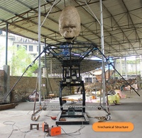 Statue astronomique de grande taille, figurine de King Kong, modèle réaliste de gorille, objet personnalisé pour exposition du parc, épaisseur de 5M