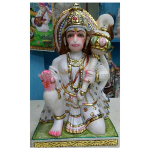 Hanuman-Idol de mármol, estatua decorativa hecha a mano - Product Image 1