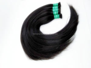 CHEVEUX HUMAINS CRUS EN VRAC CHEVEUX INDIENS REMY QUALITÉ SUPÉRIEURE TEXTURE DROITE 8 "-32" LONGUEUR - Product Image 5