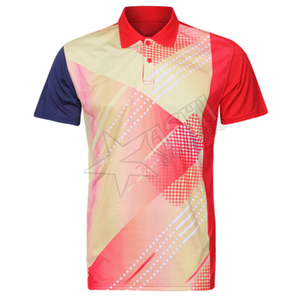 เสื้อเทนนิส OEM ปี 2020 ปรับแต่งได้ แฟชั่นไซส์ใหญ่ คุณภาพสูง ผ้าฝ้ายผสมโพลีเอสเตอร์ ระบายอากาศ แห้งเร็ว ชุดกีฬาแบบกำหนดเอง - Product Image 1